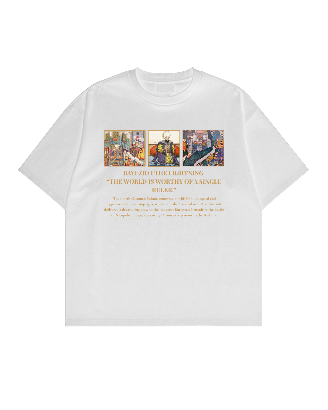 HISTORE™ Bayezid I "The Lightning" - Yıldırım Bayezid Oversize T-shirt