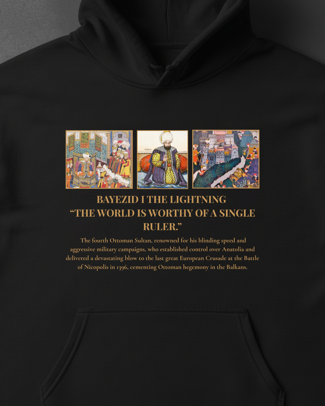 HISTORE™ Bayezid I "The Lightning" - Yıldırım Bayezid Oversize Hoodie