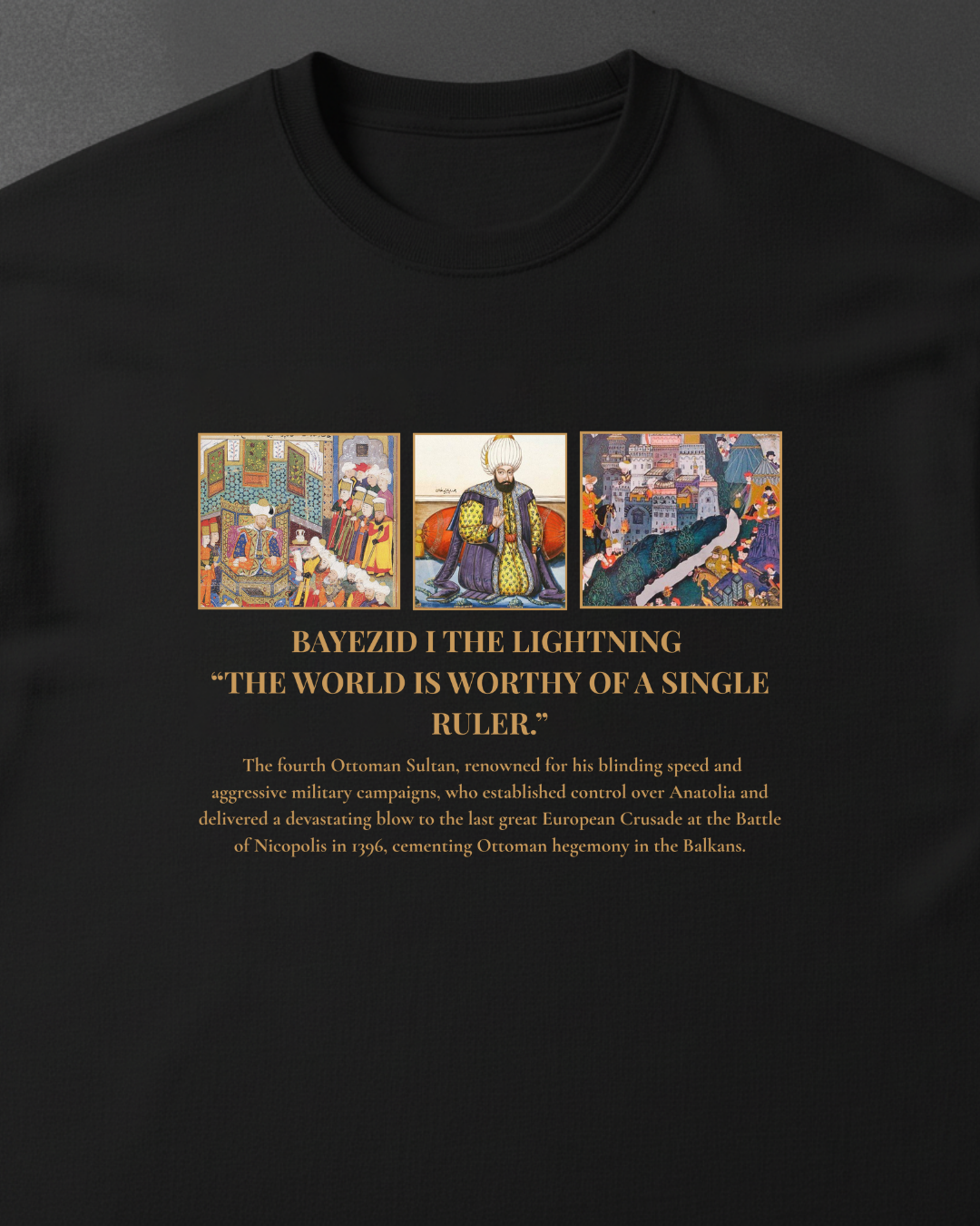 HISTORE™ Bayezid I "The Lightning" - Yıldırım Bayezid Oversize T-shirt