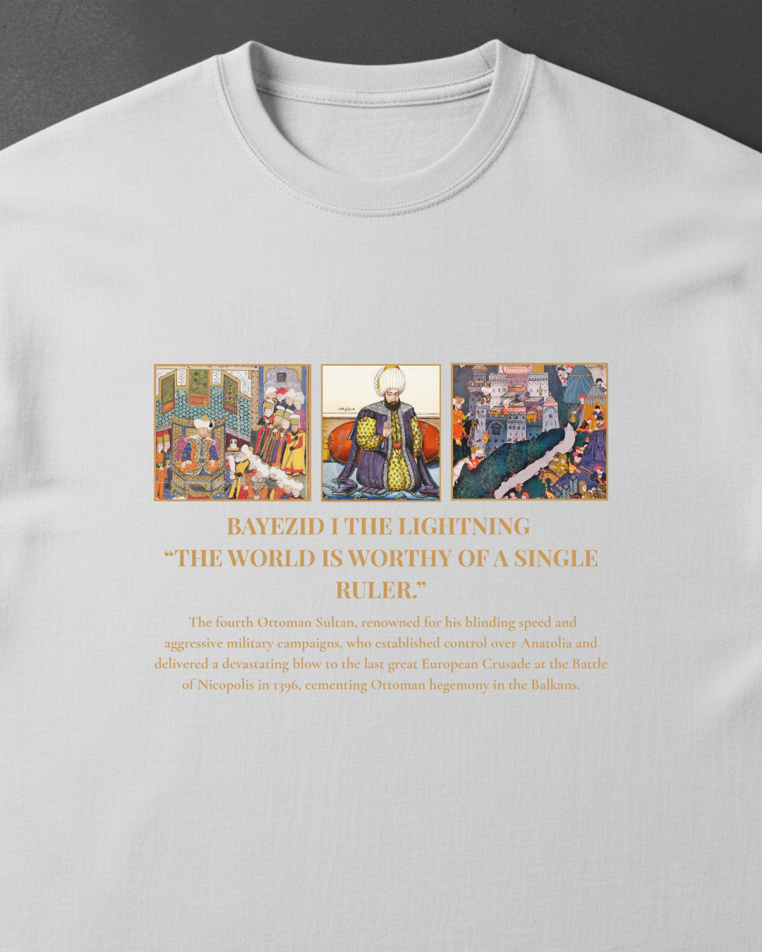 HISTORE™ Bayezid I "The Lightning" - Yıldırım Bayezid Oversize T-shirt