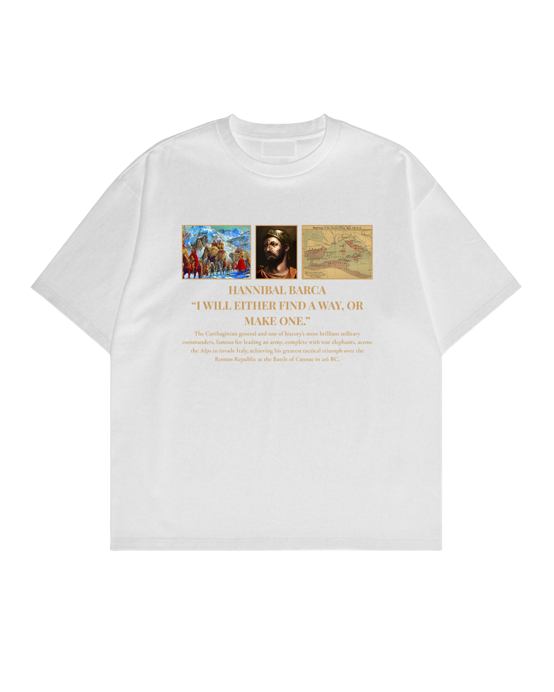 HISTORE™ Hannibal Barca Oversize T-shirt