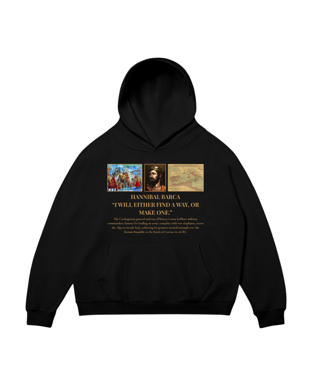 HISTORE™ Hannibal Barca Oversize Hoodie