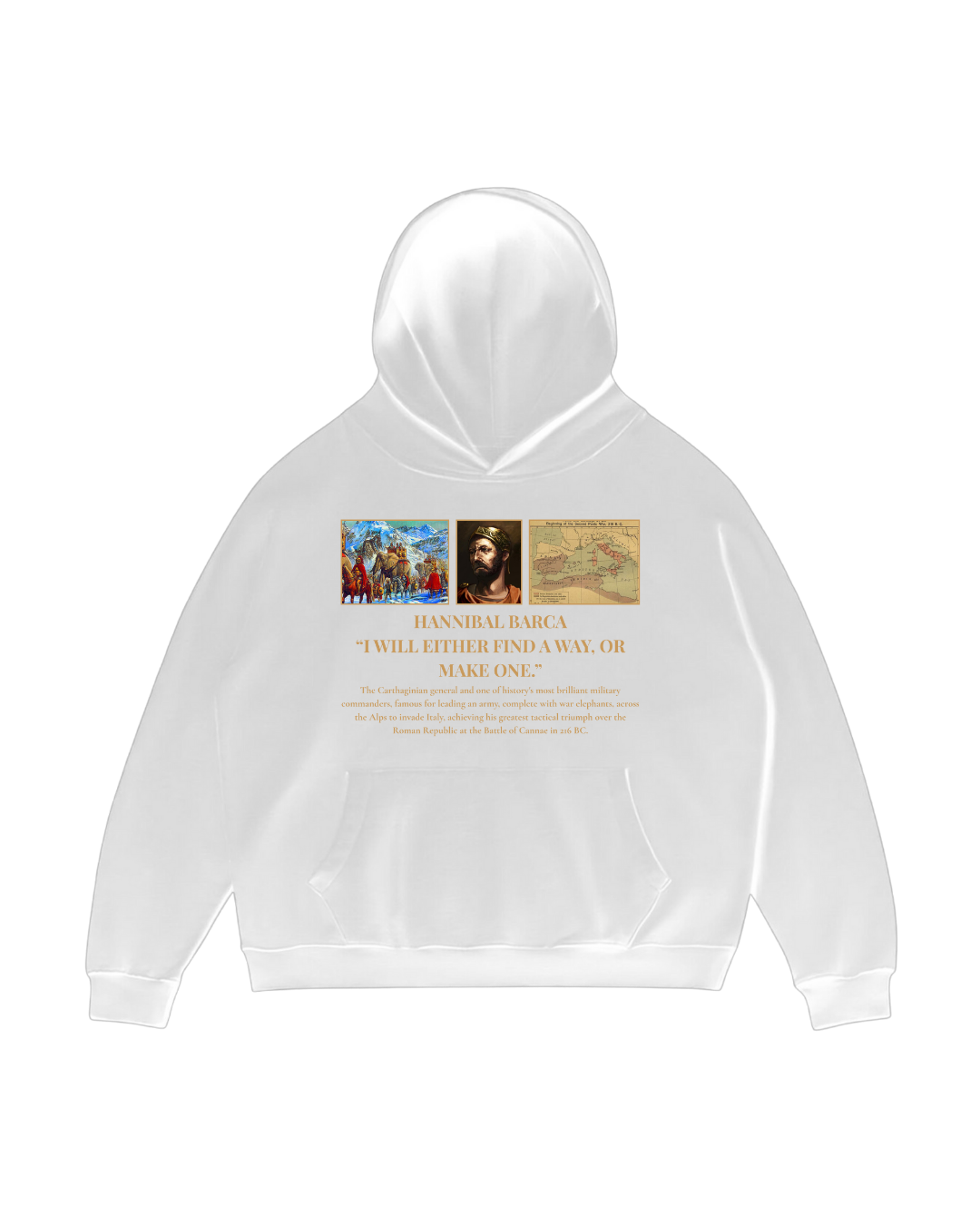 HISTORE™ Hannibal Barca Oversize Hoodie
