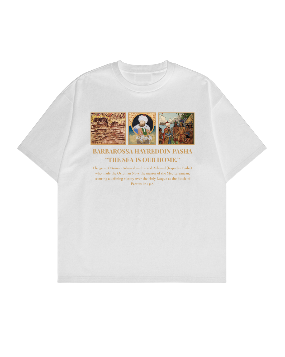 HISTORE™ Hayreddin Barbarossa - Barbaros Hayreddin Paşa Oversize T-shirt