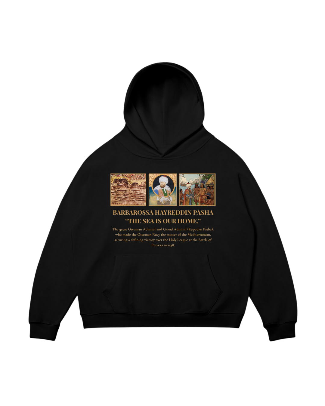 HISTORE™ Hayreddin Barbarossa - Barbaros Hayreddin Paşa Oversize Hoodie