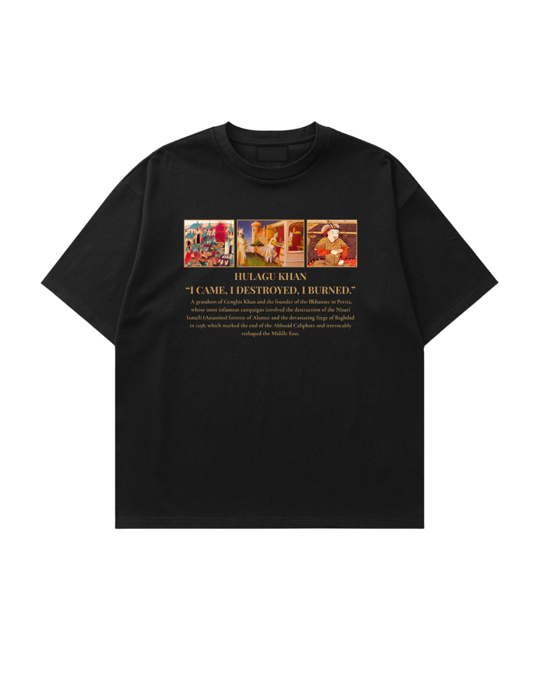 HISTORE™ Hülegü Khan - Hülagû Han Oversize T-shirt