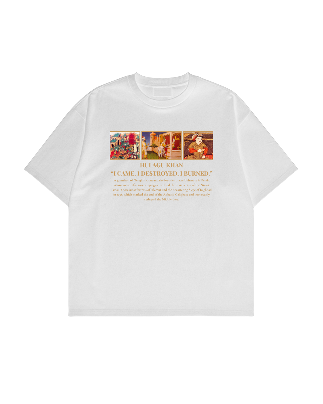 HISTORE™ Hülegü Khan - Hülagû Han Oversize T-shirt