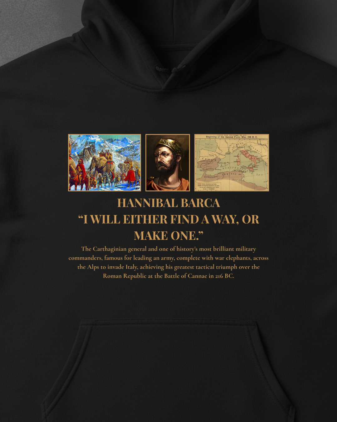 HISTORE™ Hannibal Barca Oversize Hoodie